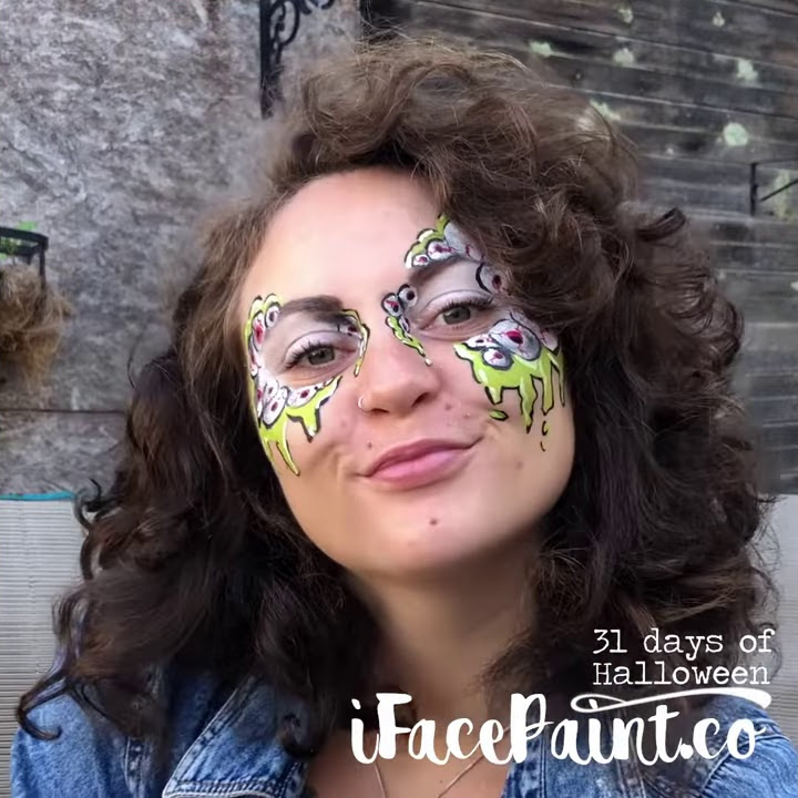 Halloween face paint tutorial - YouTube