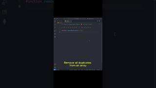Day 21 of 90: Array Se Duplicates Hatao! ✂️ | Interview Question #shorts #viral #trending #js