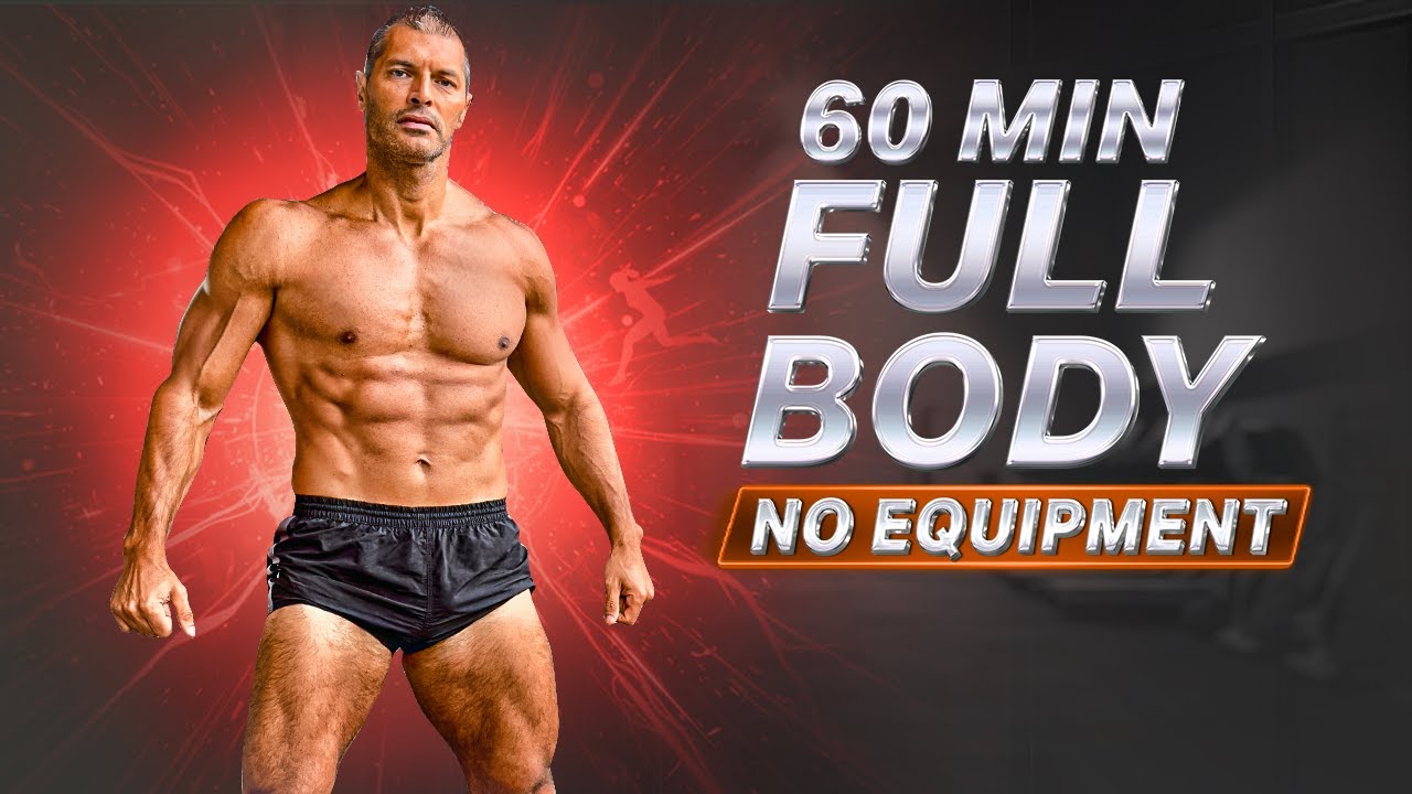 1 Hour Full Body No Equipment Workout | 60 Min Calisthenics at Home