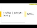 Cookies & Sessions Testing | Software Testing Concepts