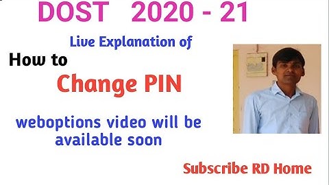 TS DOST 2020 Notification I How to change your PIN of DOST by Devender