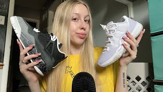 ASMR Shoe Collection & Where Have I been?? (tapping, scratching, whispering) 👟🔥