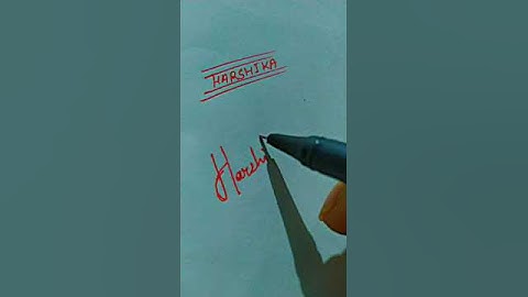 Harshika name writing short #vishal #art #sortvideo #ytshorts