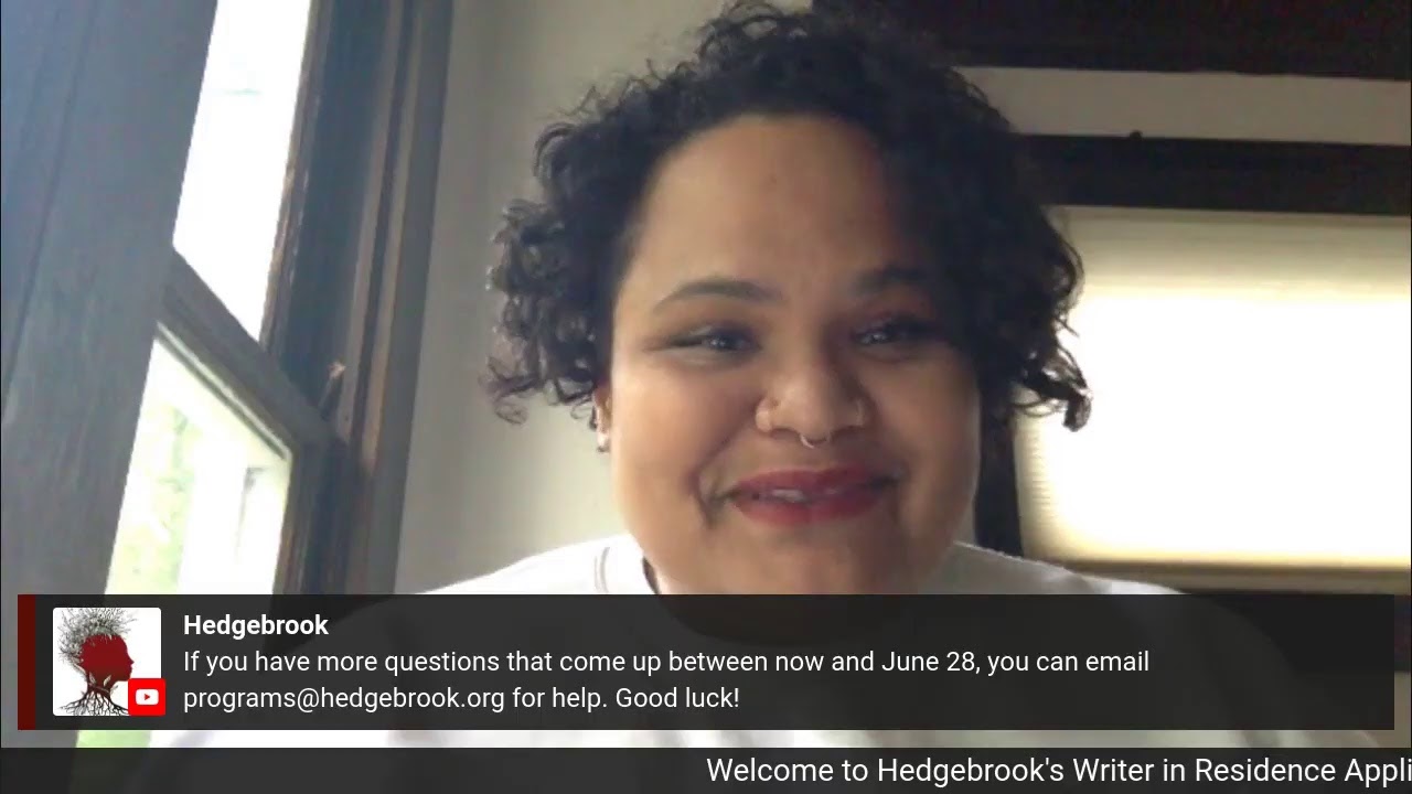 Writer in Residence Application Info Session