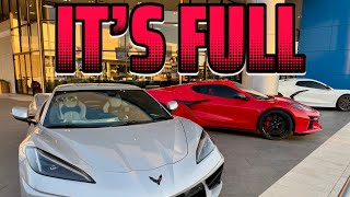 General Motors Dealership Completely Full of Corvettes