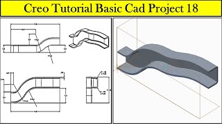 Creo Tutorial | Basic CAD | Part 06 | Project 18 | Urdu/Hindi
