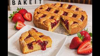 Νηστίσιμη Πάστα Φλώρα Με Μαρμελάδα Φράουλας Θεϊκή - Με Ζύμη Αφράτη Και Τραγανή - Συνταγή Όνειρο