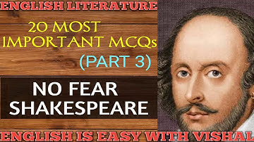 #66 SHAKESPEARE Based MCQs Quick View, English Literature DSSSB KVS NVS UP TGT PGT NET SET