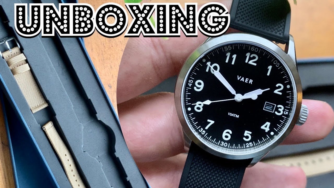 vaer-s5-calendar-field-watch-unboxing-youtube