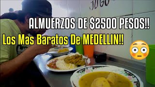 La comida mas BARATA de Medellín!! $2500 pesos
