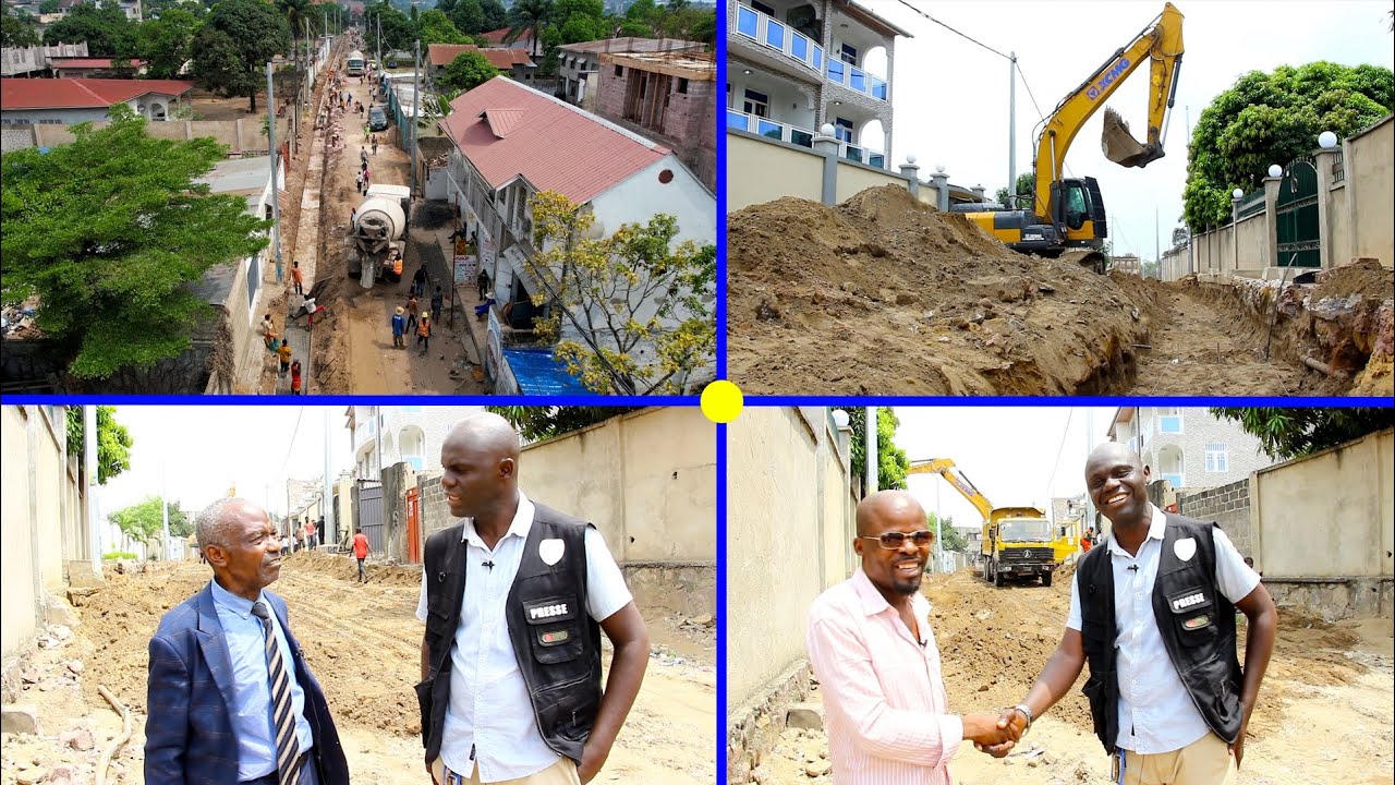 💯% TRAVAUX NZOLANA N°20 / AV. BUMBA : DERNIÈRE PHASE DES TRAVAUX DE LA CHAUSSÉE POUR ARRIVER À L'UPN