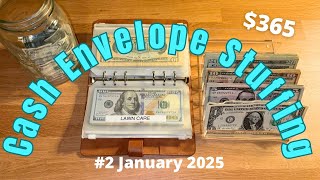 Cash Envelope Stuffing #2 January 2025 // Weekly Budget