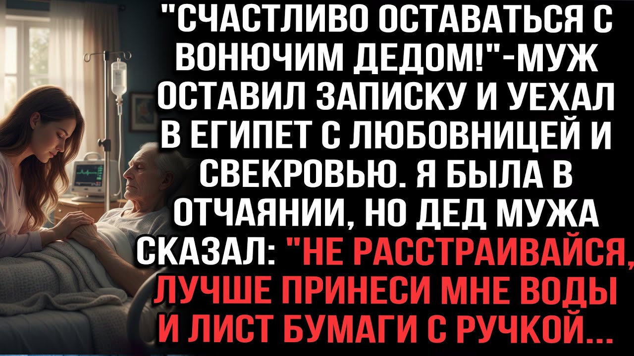 Муж уехал с любовницей. Дед попросил воды, бумагу и ручку...
