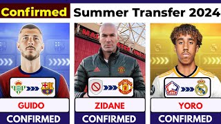 🚨 CONFIRMED TRANSFER SUMMER 2024, ⏳️ Zidane to united confirmed, Guido to Barce, Yoro Mbappe to Madr