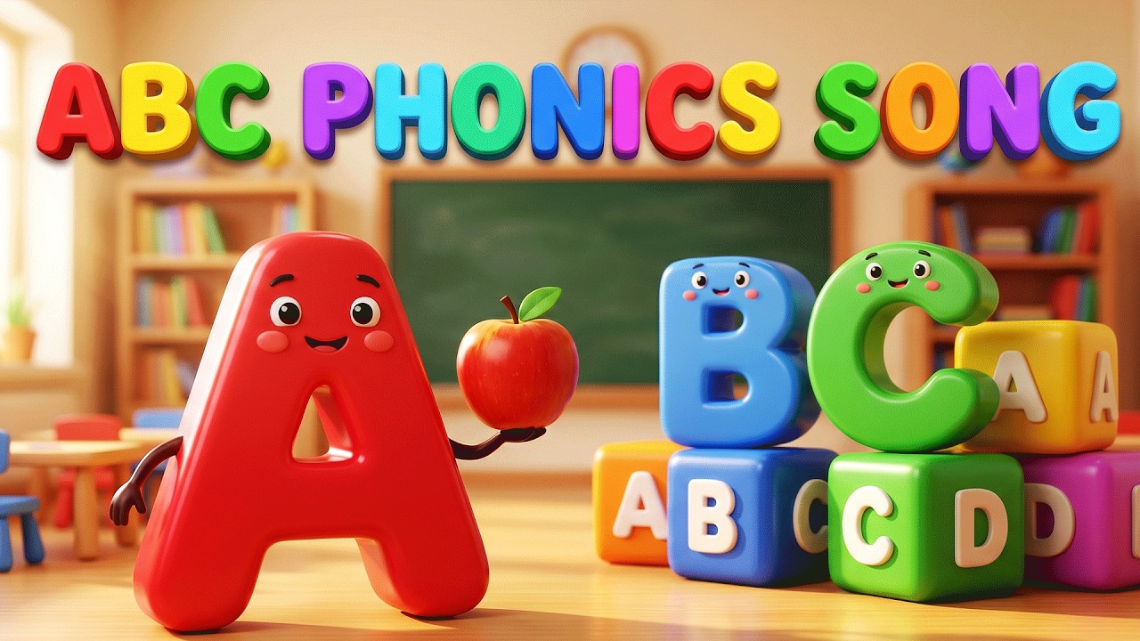 Alphabets Song for 2 Years Old | A to Z Phonics Sounds | ABC Phonics ...
