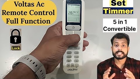 Voltas Ac Remote Control Full Function | voltas ac remote all details ⚡ Anand verma #voltasac#remote