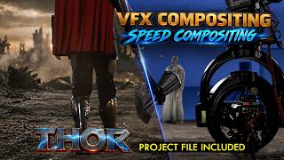 I Composited This THOR Shot in Nuke ⚡ | VFX Speed Compositing