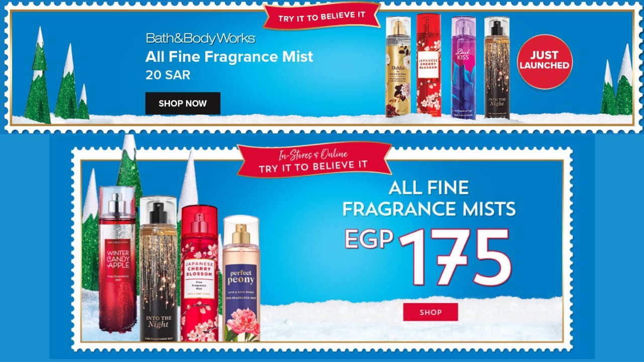 Bath & Body Works Promo Code KSA Fragrance Mist Just for SAR 20 at Sale + 5 OFF With Code