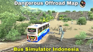 🤩Brand New Secret Offroad Map in Bus Simulator Indonesia 💯 Extreme River Offroad screenshot 5