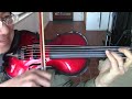 First notes on the 6string glasser aex acoustic electric violin  jaw rattling low fstring