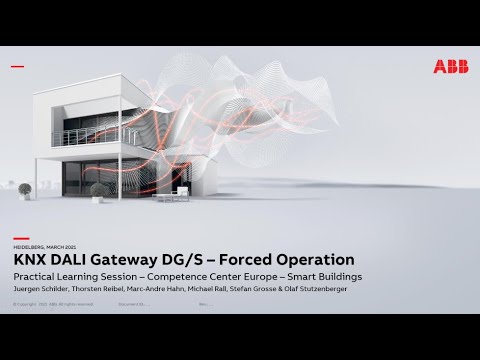 Practical Learning Session about KNX DALI Gateway DG/S – Forced operation