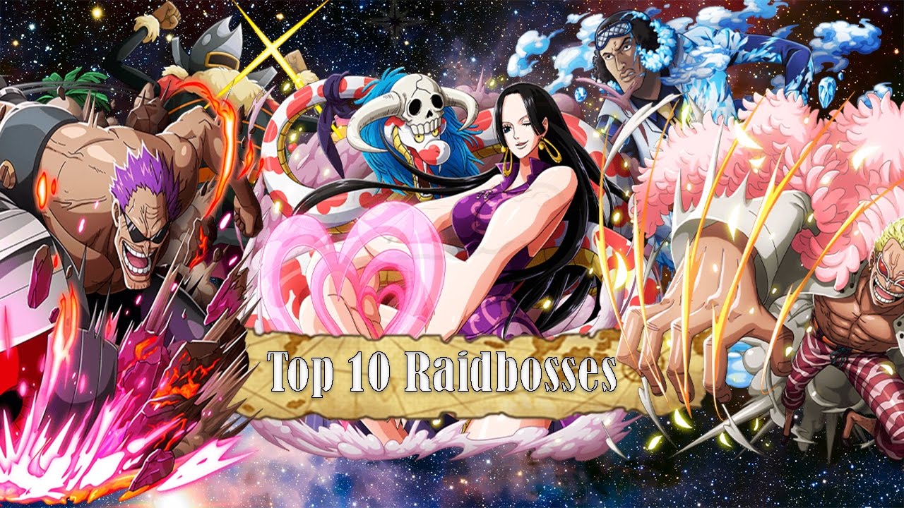 [OPTC] Top 10 Raid Bosses OPTC Japan Mrtcupz - YouTube