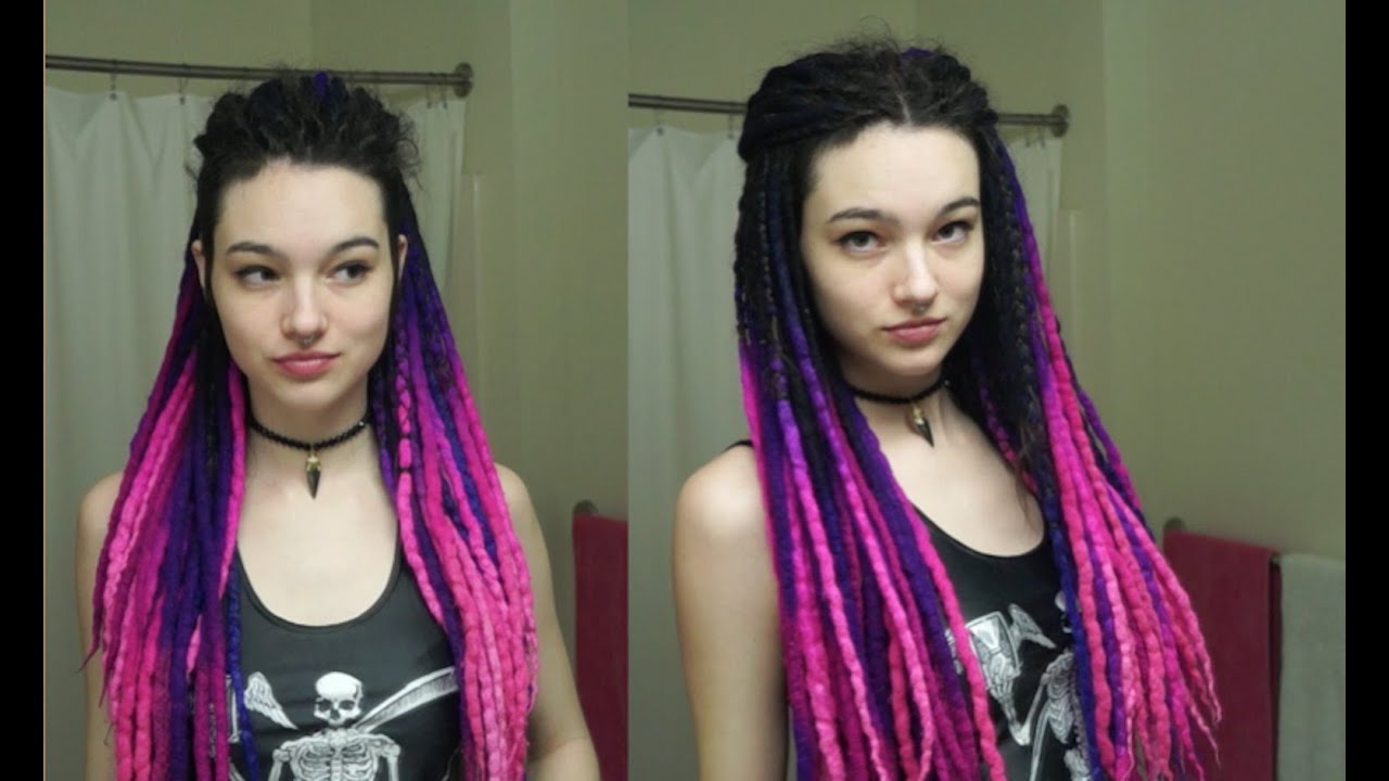 How I Style Super Long Dreads Princess Hair