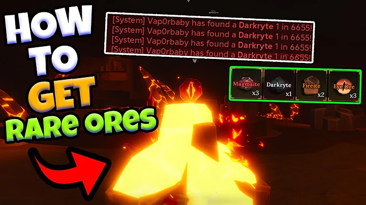 🔥 How TO ALWAYS Find RARE ORE MINING In The Forge Guide Tips Roblox