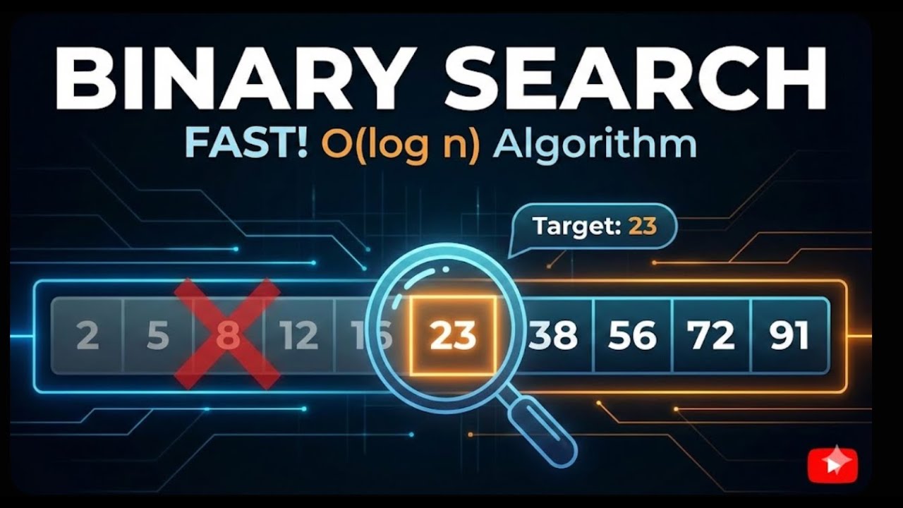 Binary Search From Scratch 🚀 | DSA for Top MNCs | Step-by-Step Hindi