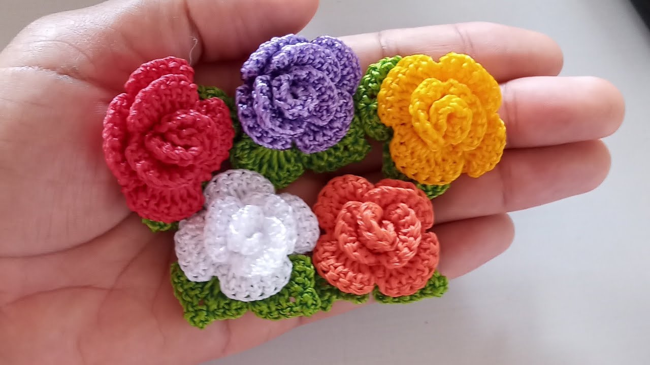 FLOR DE CROCHÊ RÁPIDA E FÁCIL | PARA APLICAÇÃO- Valdenete crochê artes e reciclagem
