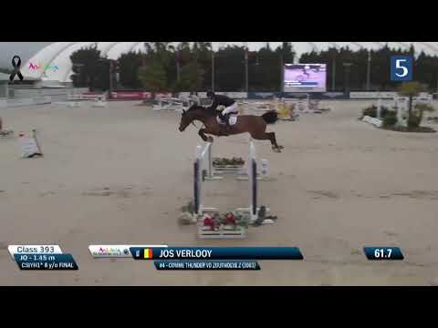 10th place for Comme Thunder vd Zuuthoeve Z and Jos Verlooy in the 1M45CSIYH1* at Vejer de la Frontera, ESP Andalucía Sunshine Tour