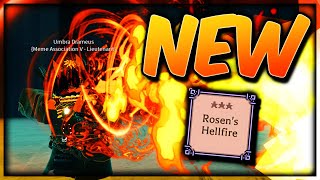 NEW FLAME WEAPON: Rosens Hellfire (FULL SHOWCASE) (2 CRITS) | Deepwoken