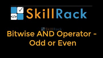 Using Bitwise AND Operator to find if a number is Odd or Even