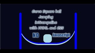Square ball jumping in Trampoline Animation. Pure CSS , No JavaScript