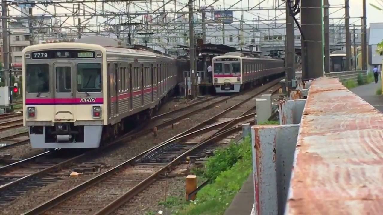 (2倍速)京王線桜上水駅交互発着 平日朝
