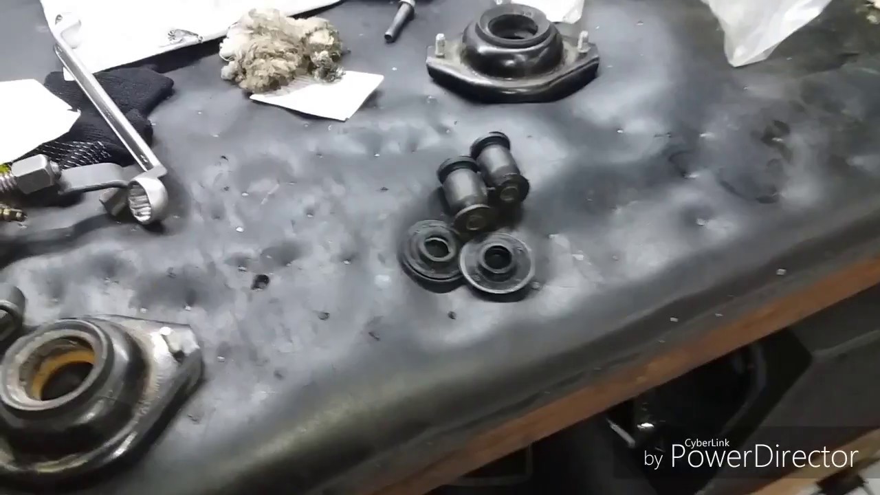 troca das buchas e batentes de suspensão cherry qq