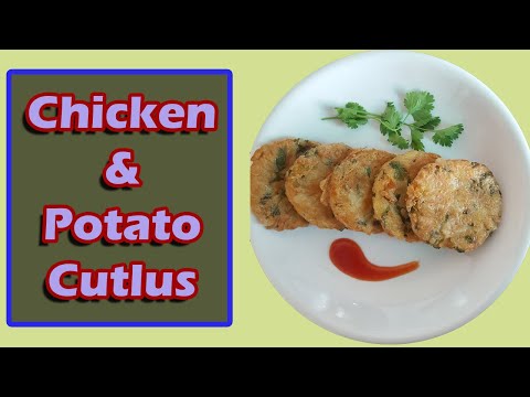 Homemade Crispy Chicken Potato Cutlets Recipe - How To Make Cutlets Easy - Quick and easy Recipes