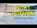 LETS EXPLORE Fort Popham in Phippsburg Maine from land and air !!