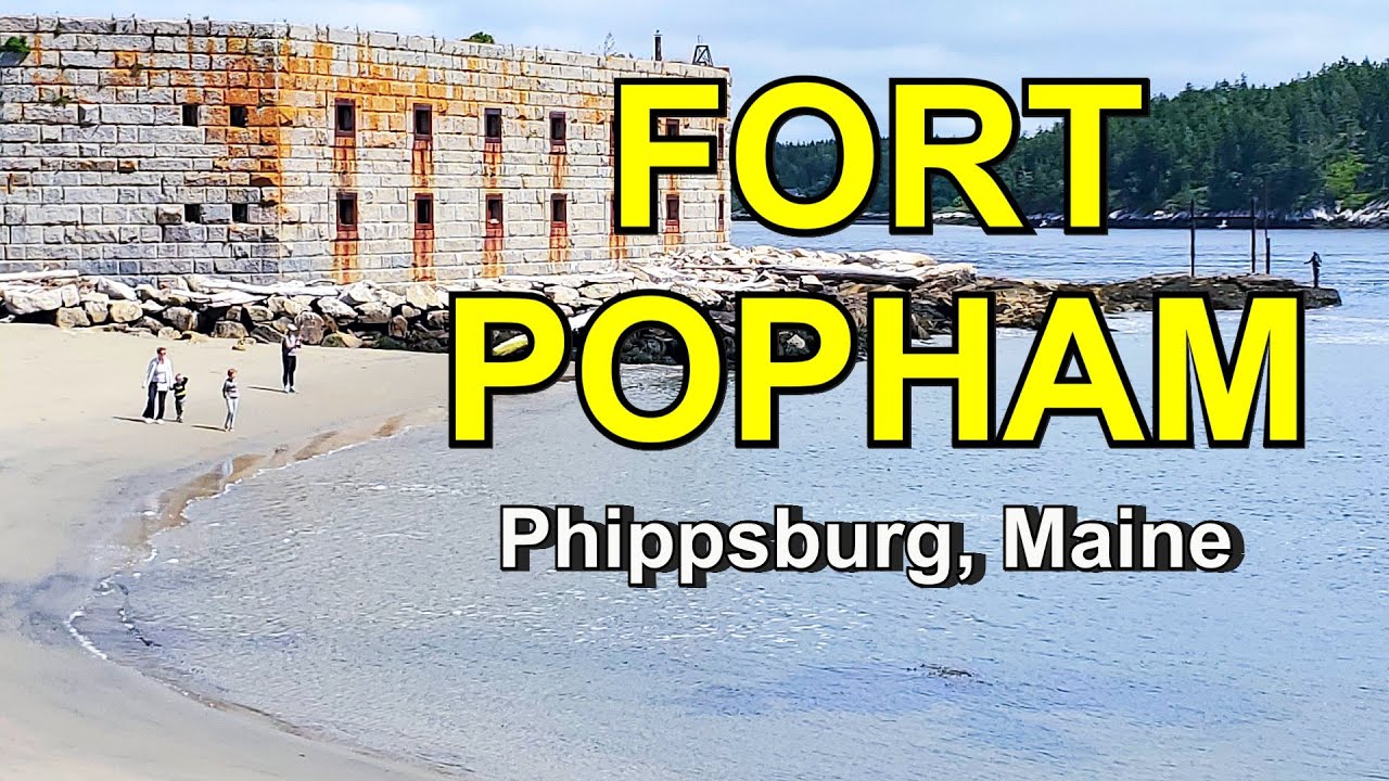 LETS EXPLORE Fort Popham in Phippsburg Maine from land and air !!! YouTube