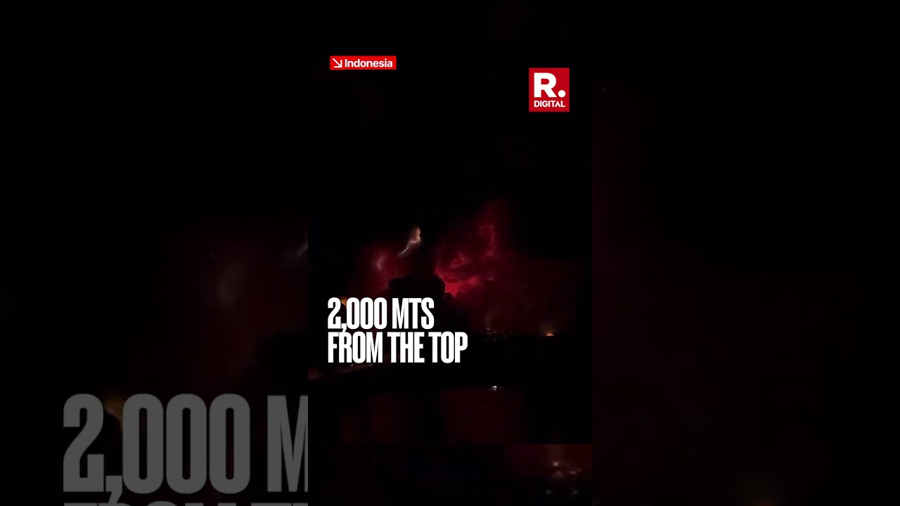 Ruang Volcano In Indonesia Erupts Again, Releases Eruption Column Reaching 2000 Meters From Top