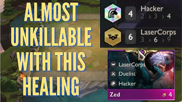 4 Hacker zed healing is absolutely insane, he"s almost unkillable | tft set 8 ranked |