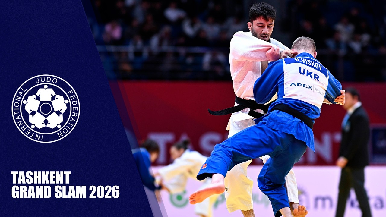 Рақобатҳои Эмомалии Нуралӣ (-66кг) дар Tashkent Grand Slam 2026