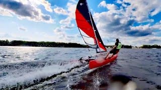 max. Speed  Action Hurricane⛵ fast sailboat catamaran