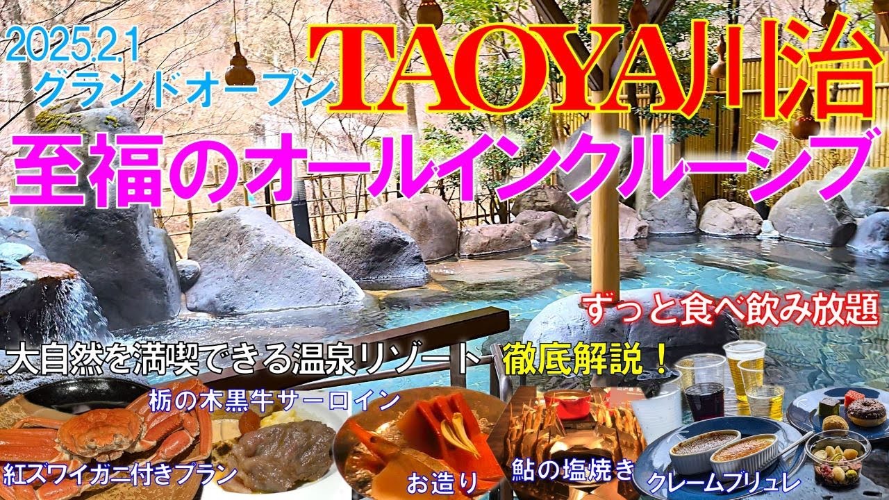 【コスパ最強ホテル】グランドオープンしたTAOYA川治の新サービスがたまらない✨【オールインクルーシブ】