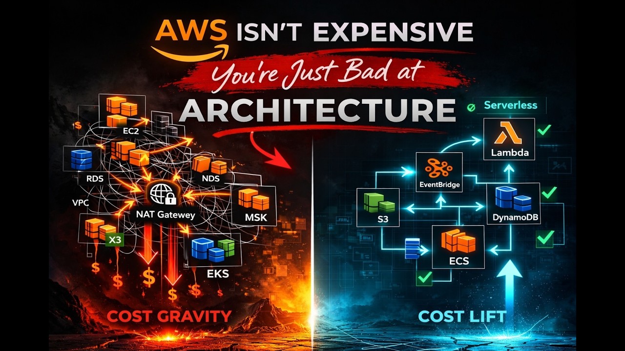 AWS Isn’t Expensive — You’re Just Bad at Architecture | Systems Thinking for Architects