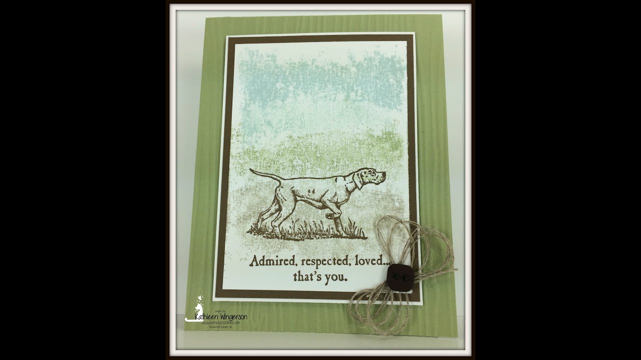 Masculine Card Painters Tape Technique using SU products 06 30 2015