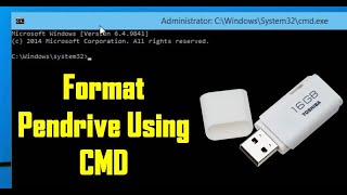 Format  Usb using Command Prompt