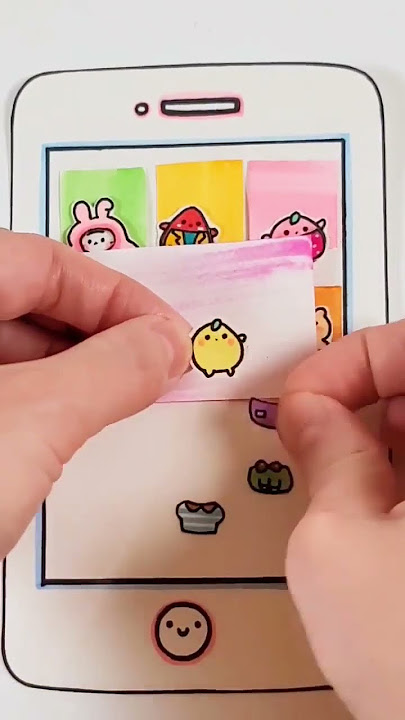핸드폰 미니 코디집! Mini Quiet Book #paperdolls #shorts #diy