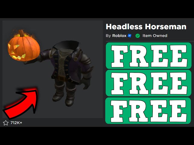 HelloItsVG on X: Headless Horseman Giveaway!!! (45,000 Robux via