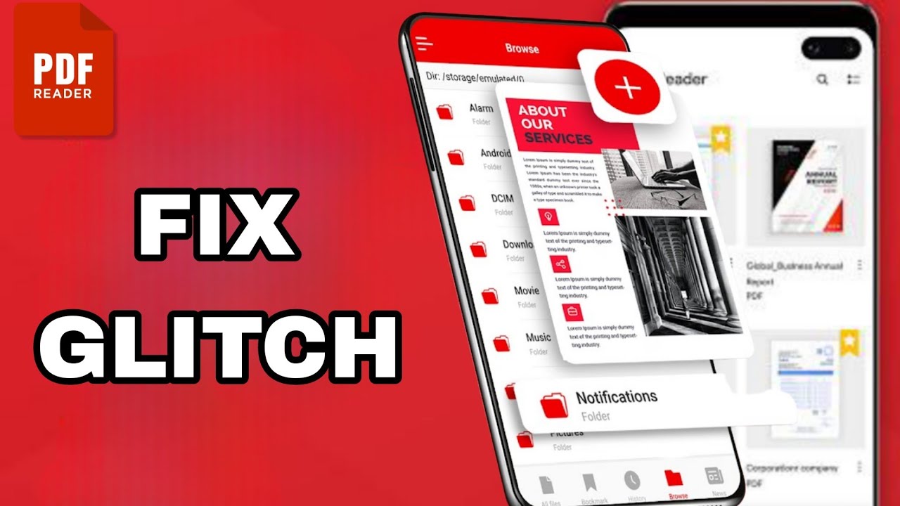 How To Fix And Solve Glitch On PDF Reader App | Final solution - YouTube